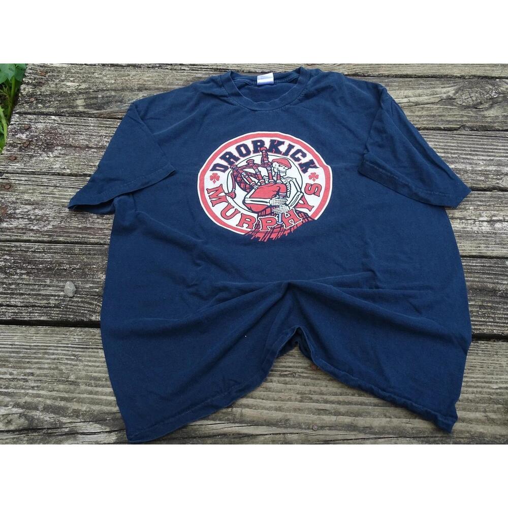 Dropkick Murphys Shipping Up To Boston Tour T-Shirt   Celtic Punk Band Tee